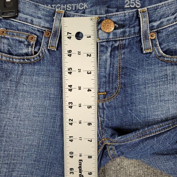 J. CREW Vintage Matchstick Medium Wash Skinny Denim Blue Jeans SIZE 25 SHORT - Picture 5 of 11